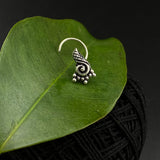 Silver Ethnic Nose Pin