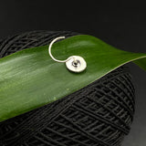 Oval Silver Nose Pin