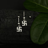 Swastik Zircon Helix Drops