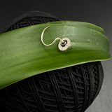 Round Silver Nose Pin