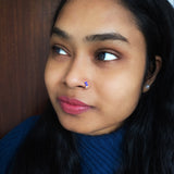 Blue Beads Nose Ring (small)