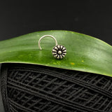 Silver Flower Nose Pin