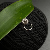 Silver Flower Nose Pin