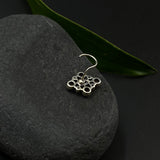 RubyEmerald & Zircon Nose Pin