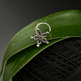 Silver Flora Nose Pins