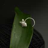 Silver Fish Nose Pin