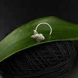 Silver Fish Nose Pin