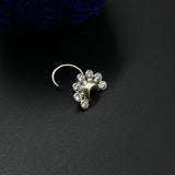 Zircon Moon Nose Pin