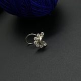 Zircon Moon Nose Pin