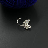 Zircon Moon Nose Pin