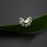 Zircon Moon Nose Pin