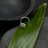 Tiny Zircon Flower Nose Pin