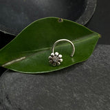 Tiny Zircon Flower Nose Pin