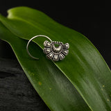 Peacock Feathers Nose Pin