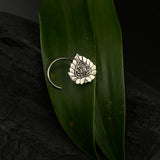 Auspicious Peepal Leaf Nose Pin