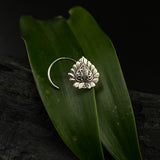 Auspicious Peepal Leaf Nose Pin