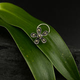 Marcasite Flower Power Nose Pin