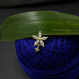 Zircon Flower Droplet Nose Pin