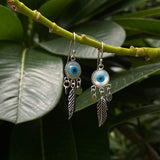 Evil Eye Dreamcatcher Earrings