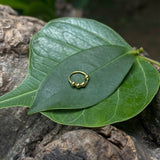 Tiny Gold Beads Ring (8mm)