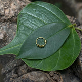 Tiny Gold Beads Ring (8mm)