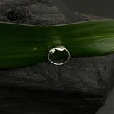 Silver Leaf Nose Ring