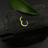 Gold Zircon String Nose Ring(Big)