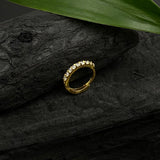Gold Zircon String Nose Ring(Big)