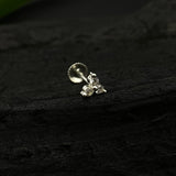 Zircon Petals Nose Pin(Screw)