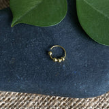 Tiny Gold Beads Ring (8mm)