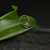 Black Dandelion With Zircon