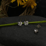 Heart Zircon Ear studs