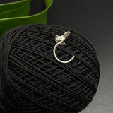 Green Meena Nose Pin