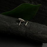 Zircon Peacock Nose Pin