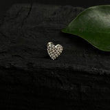 Zircon Heart Nose Pin