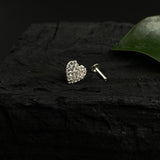 Zircon Heart Nose Pin