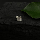 Zircon Square Nose Pin