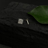 Zircon Square Nose Pin