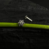 Zircon Flower Nose Pin