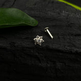 Zircon Flower Nose Pin
