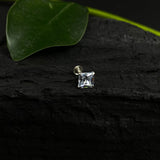 Big Zircon Square Nose Pin
