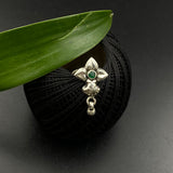 Emerald Flower Nose Pin
