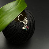 Multi Coloured Beads Nose Pin