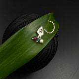 Multi Coloured Beads Nose Pin