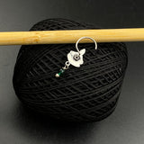 Ethnic Hanging Bead Nose Pin (Green)