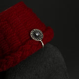 Zircon Trippy Flower Nose Clip-On