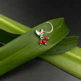 Red Crescent Moon Nose Pin