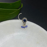Bluesy Drop Nose Pin