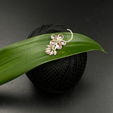 Pink Onyx Petals Nose Pin