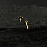 Sapphire Nose Pin (Gold Plated)